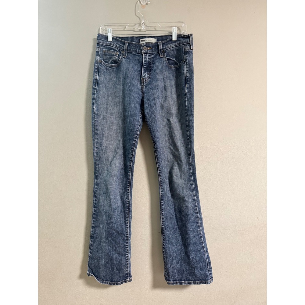 #602 Levis 515 Bootcut Jeans Medium‎ Wash Blue Denim 6L W28 L34
